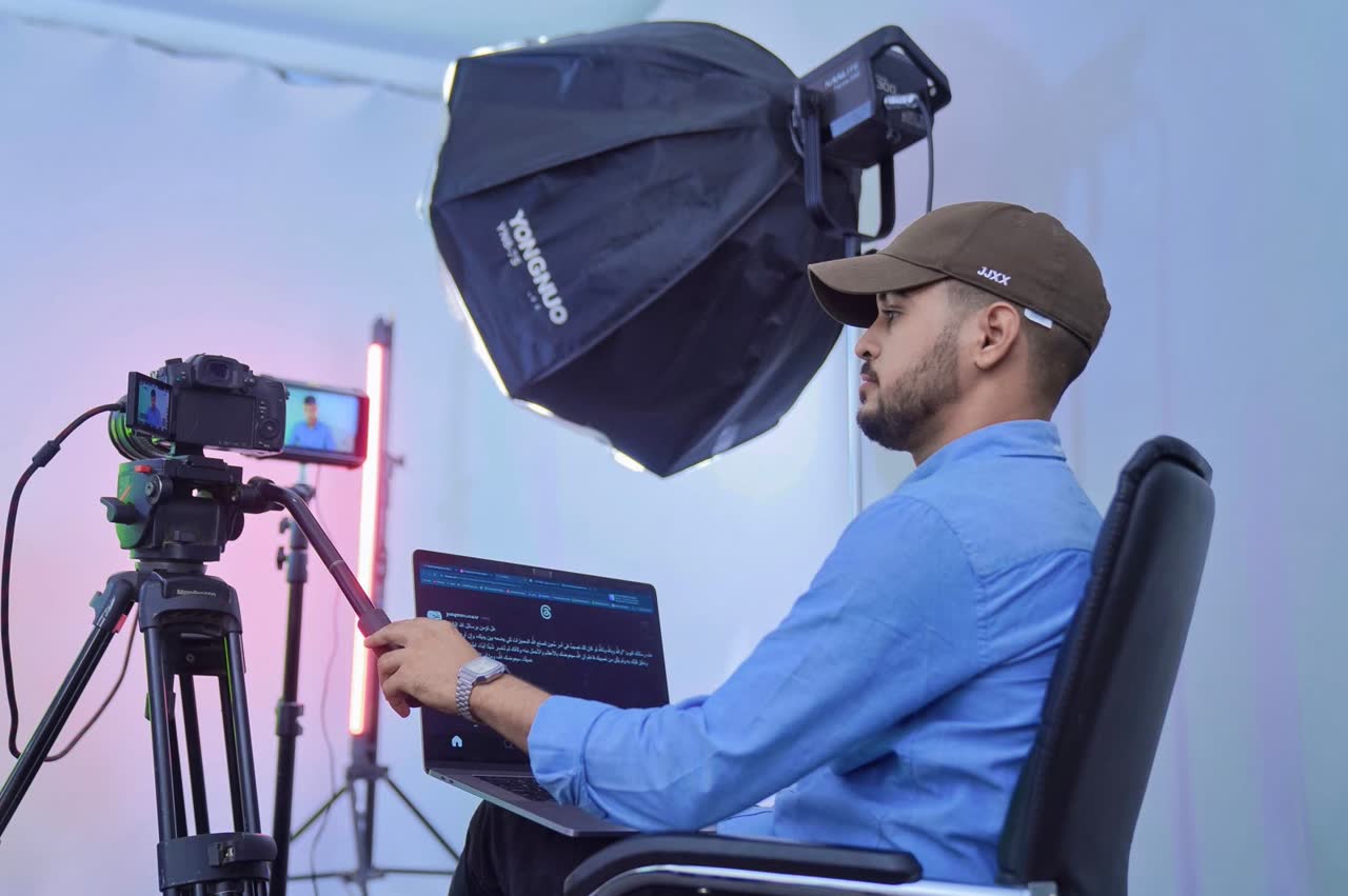 Producción de contenido en estudio